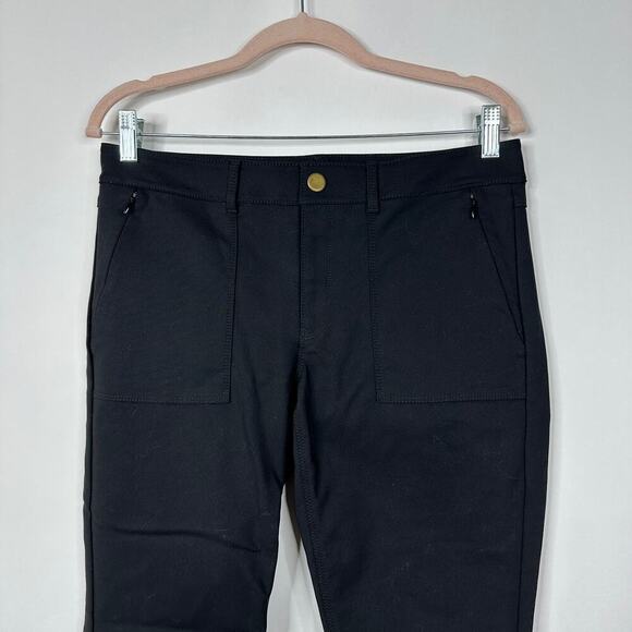 2/$30 WHBM The Skinny Ankle Pants Zip Pockets Button Ankle Mid Rise Black #8155 - Picture 3 of 12